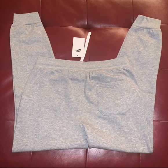 NWT Men’s Nike Cotton Fleece Sweater/Jogger Pant Set - Gray - Picture 8 of 9